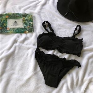 Cupshe NEW WITH TAGS & ORIGINAL BAG black bikini